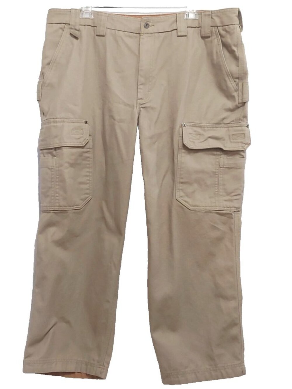 Duluth Trading Co. Khaki Relaxed Fit Multi-pocket Cargo Pants